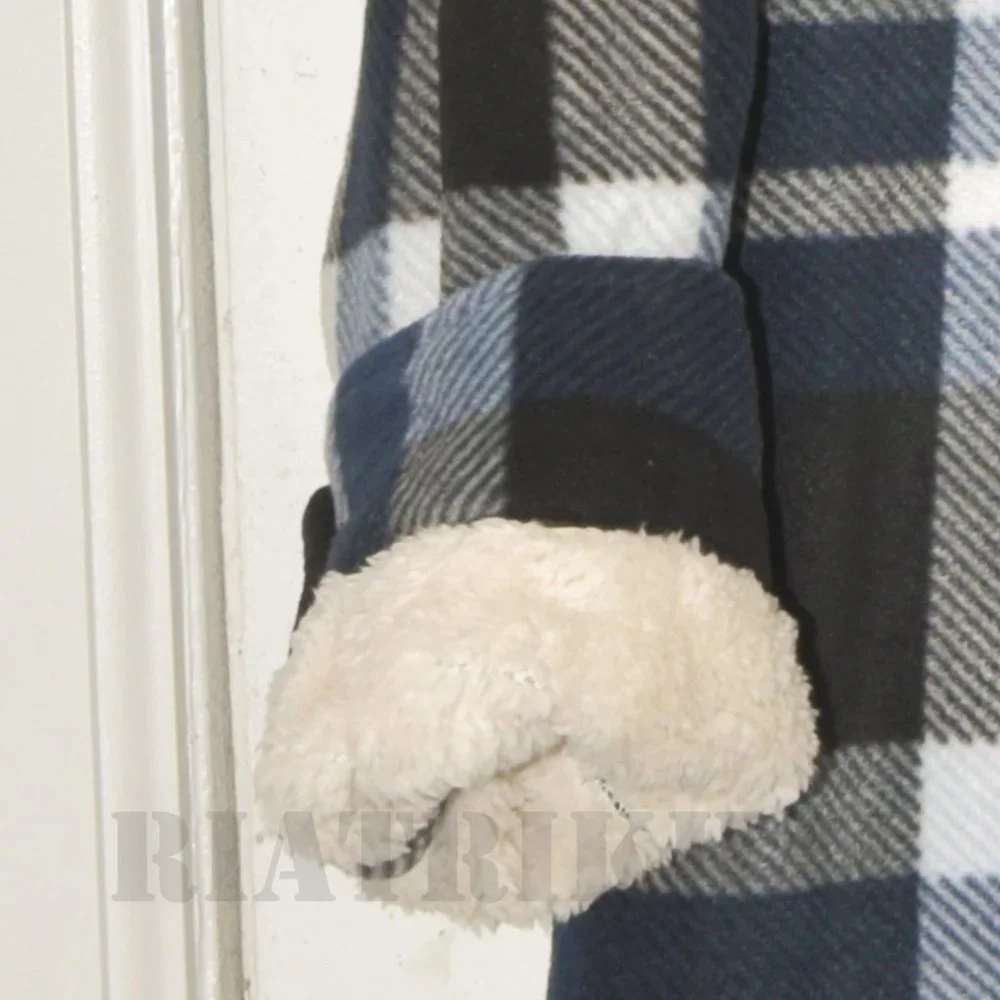 Blue/Black NWT Freedom Foundry Men’s Super Plush Shirt Jacket - Picture 6 of 7